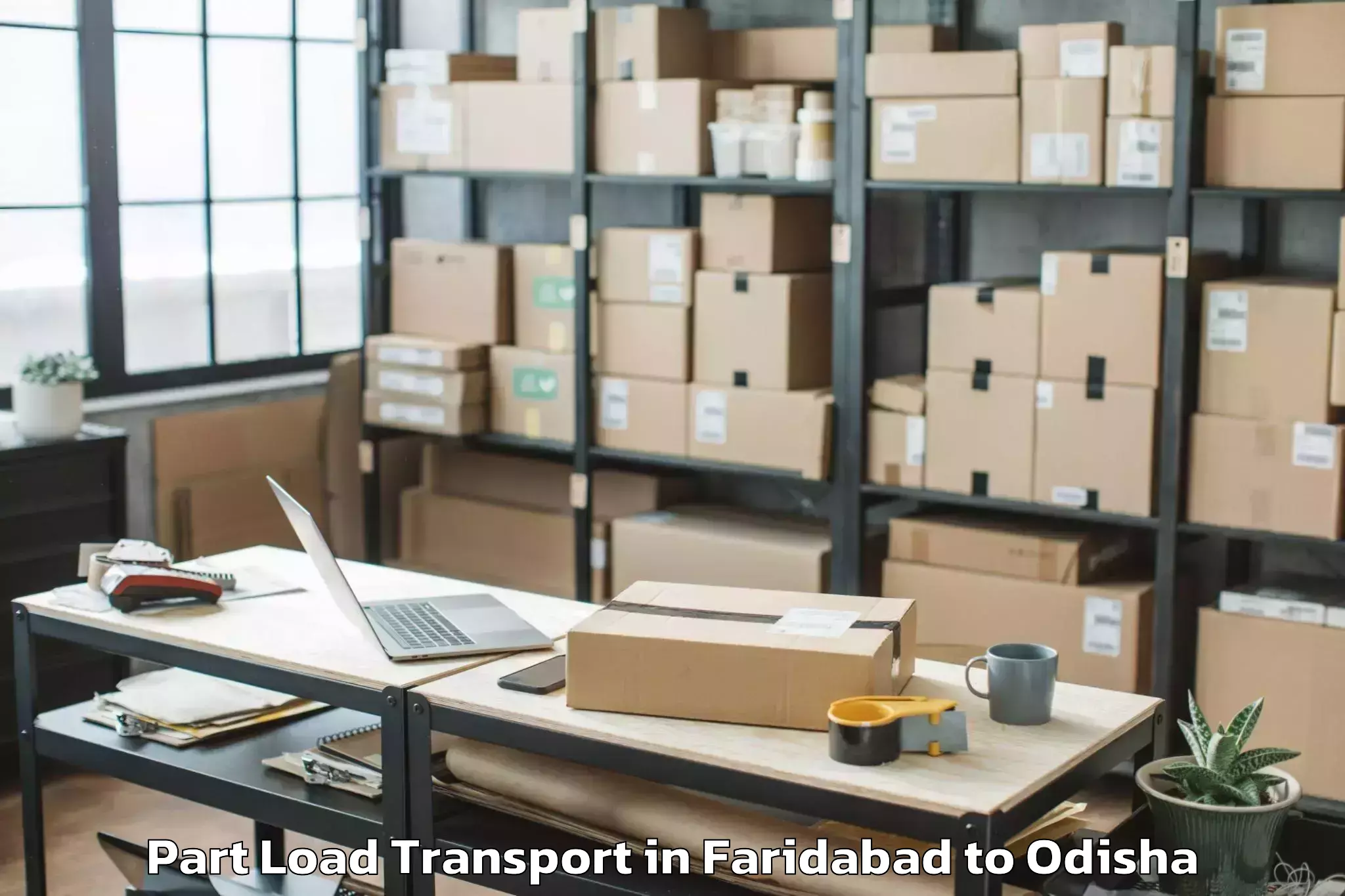 Hassle-Free Faridabad to Khaprakhol Part Load Transport